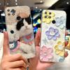 Soft Full RMX3430 Protective Cover For Realme Narzo 50A Casing Cat Pattern For Realme Narzo 50A Narzo50A Silicone Covers Case