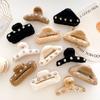 Chic Korean Style Soft Plush Hair Claw Clip With Sparkling Rhinestones For Women