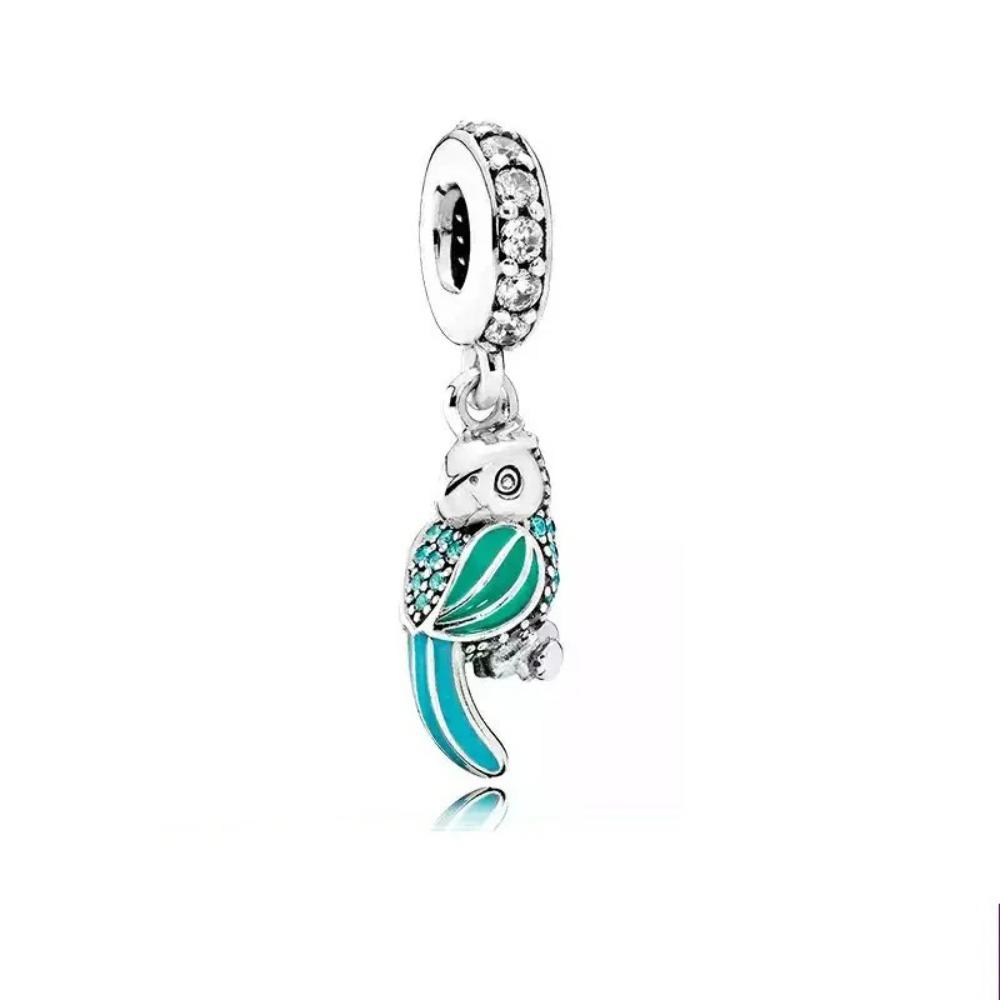 925 Silver Leaf Flower Cactus Pendant Bead for European Charms Bracelet Jewelry Accessories