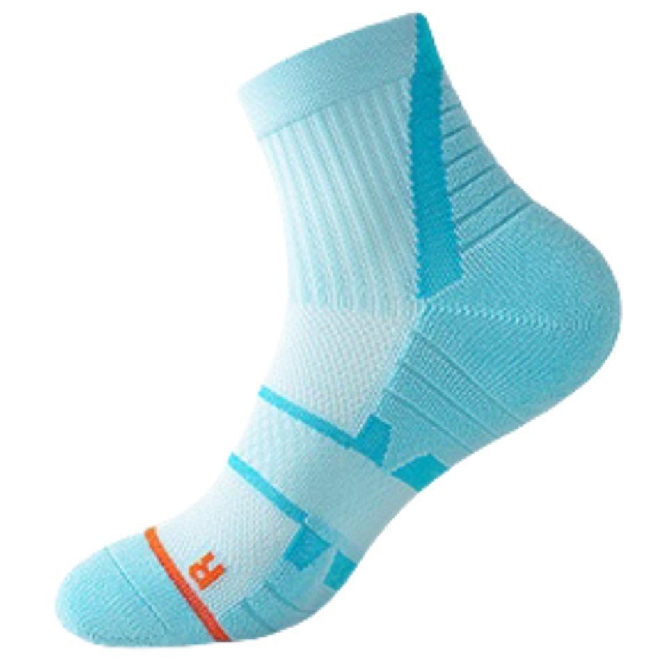 Unisex Mid-Calf Badminton Socks: Thick Sole, Ideal for Marathon, Running, Hiking.