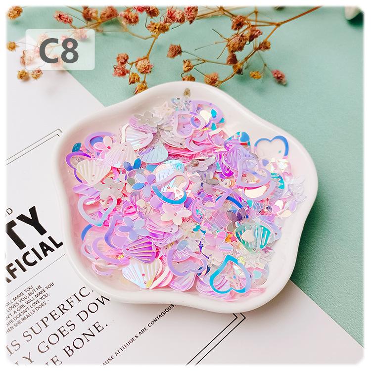 

Чехол для телефона Yaleduo с золотым пайеточным сердцем для проектов DIY с блестками на День святого Валентина 20g per package