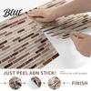 DIY Home Renovation Wall Decor 3D Gel Faux Mosaic Stickers Easy Peel & Stick Backsplash Tile Removable Tiles Vintage Brick Wallpaper for Kitchen,