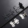 Durable Black With Screws Flip Right Angle Safety Door Lock Door Buckle Home Hardware Gate Bolt