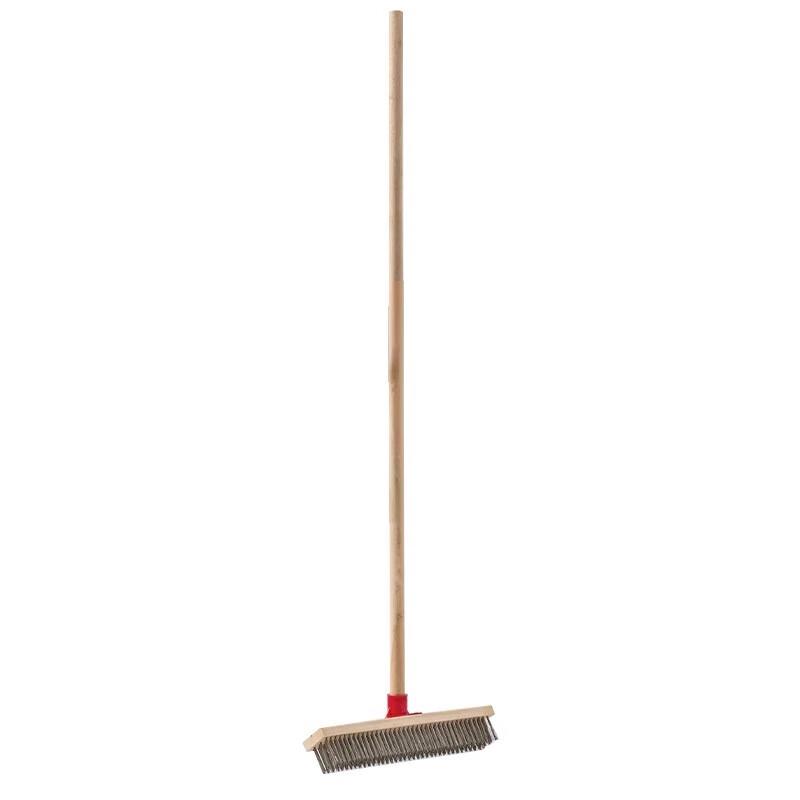 Long-Handle Pavement Wire Cleaning Brush