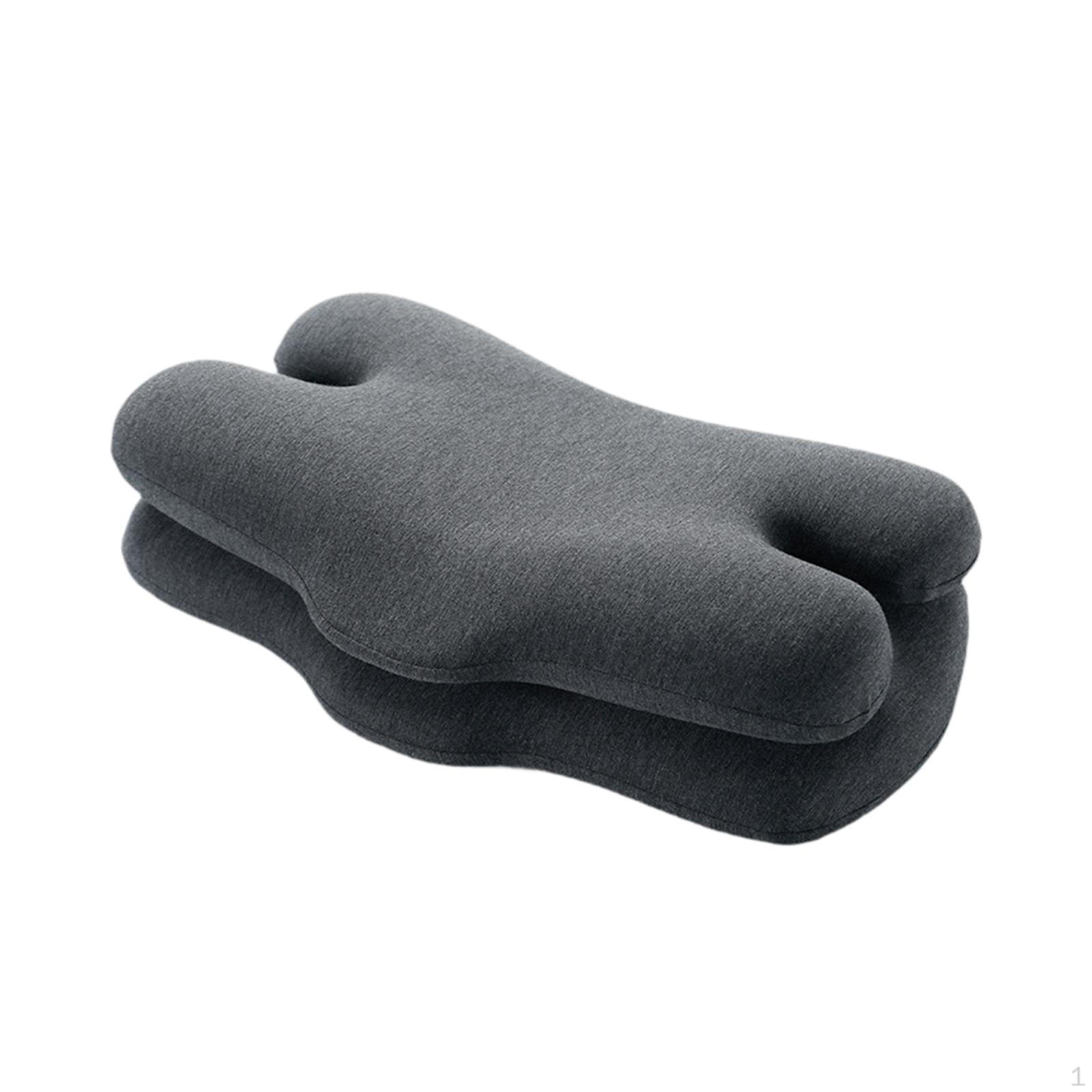 

Cervical Neck Pillow Adjustable Cozy Comfortable Soft Lightweight for and Shoulder Side Dark Gray