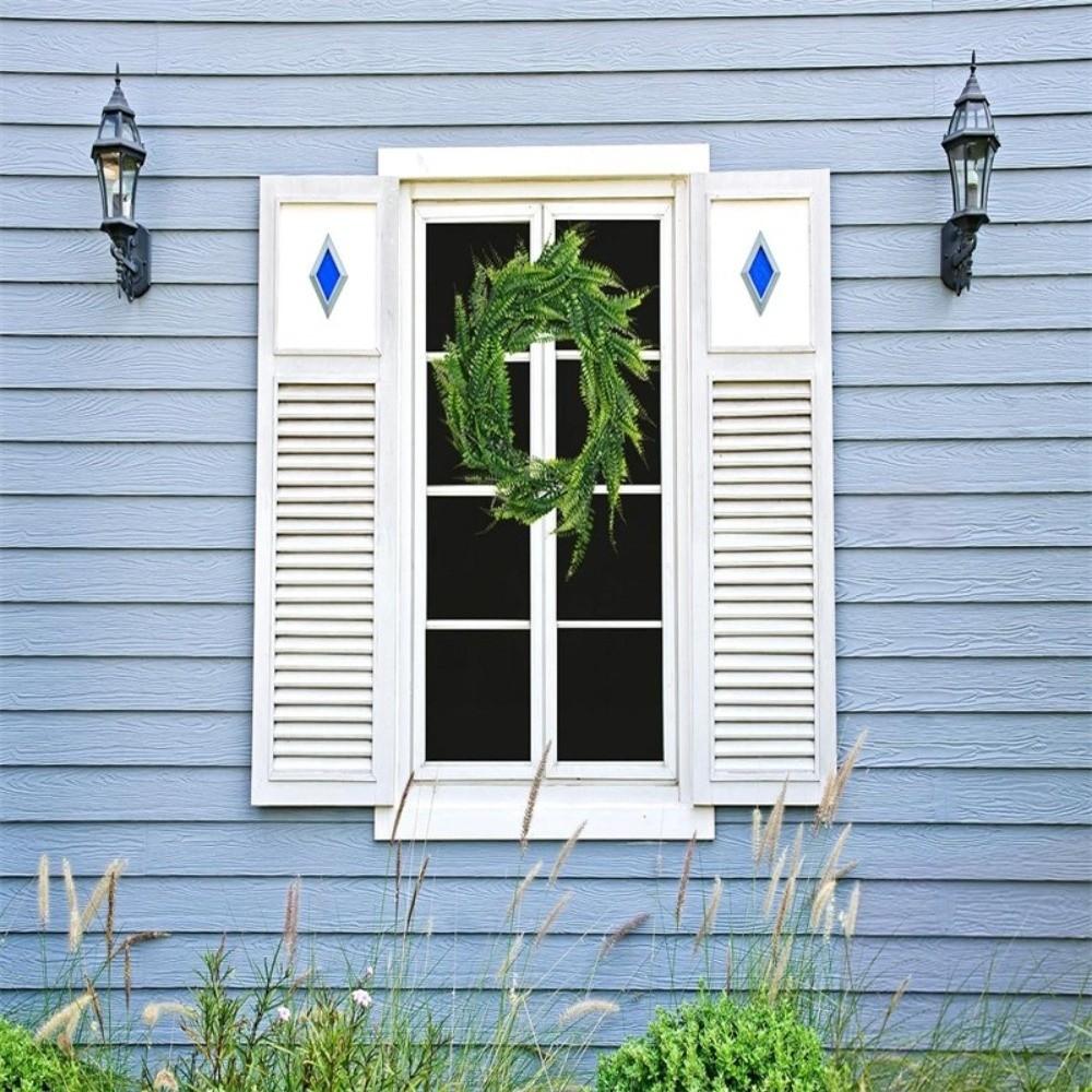 180CM Length Artificial Persian Fern Vines Plastic UV Resistant Faux Boston Fern Garland Lifelike Lush Leaves Greenery Garland
