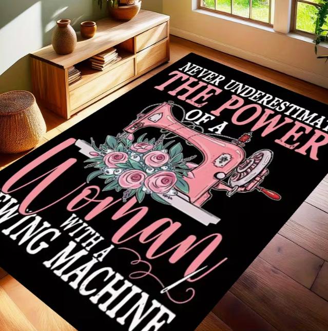 

Vintage Sewing Machines and Sewing Tools Floor Mats Kitchen Carpets Balcony Carpets Study Carpet Bay Window Carpets 40x60cm