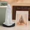 Veiled Goddess Sculpture 3D Printed Sculpture, Mysterious Female Figurine with Robe, Dark Gothic Anti-break Decor Ornament Home Statue for Desk