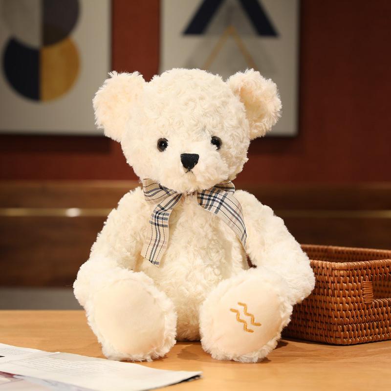 Constellation shy bear teddy bear doll plush toy cuddle bear doll child sleeping soothing rag doll