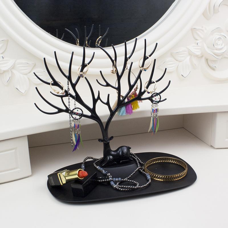 

Креативный олень ювелирные изделия дисплей стенд серьги ожерелье браслет кольцо органайзер витрина рекламный реквизит для ювелирных магазинов чёрный
