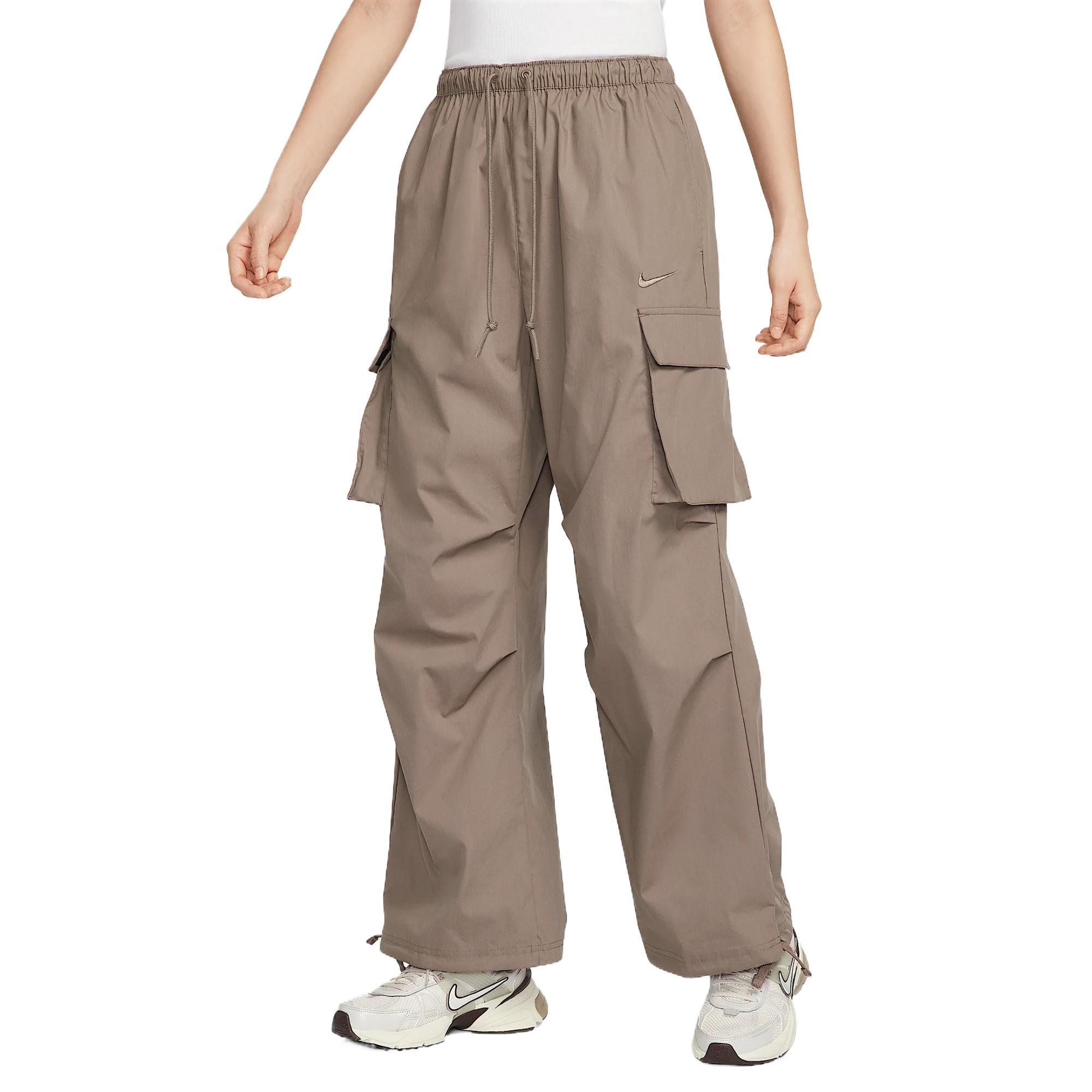 

Nike Sportswear Mid-Rise Drawstring Solid Color Comfortable Cargo Pants Women bottoms Mink-Brown IF0392-214 S