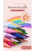 Dual-Color Acrylic Marker Pens - 24 Dual-Tip Soft-Tip Colors for DIY Shoes, Clothes & Graffiti
