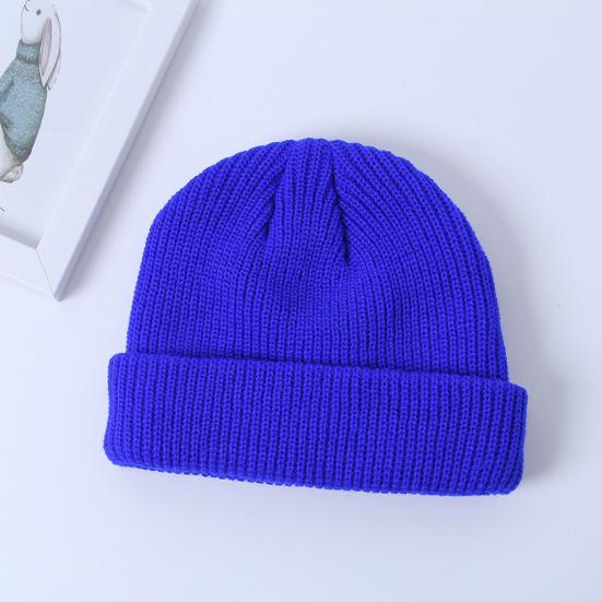 Winter Warm Unisex Soft Knitted Beanie Hat Solid Color Street Outdoor Sport Cap