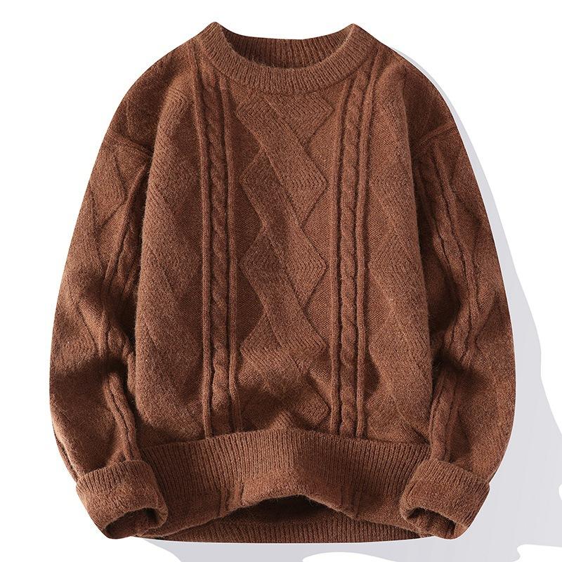 Hot Sale, Popular, New Casual Crew Neck Sweater In Autumn and Winter, Bottom Knitted Sweater, Large Size Loose Sweater.