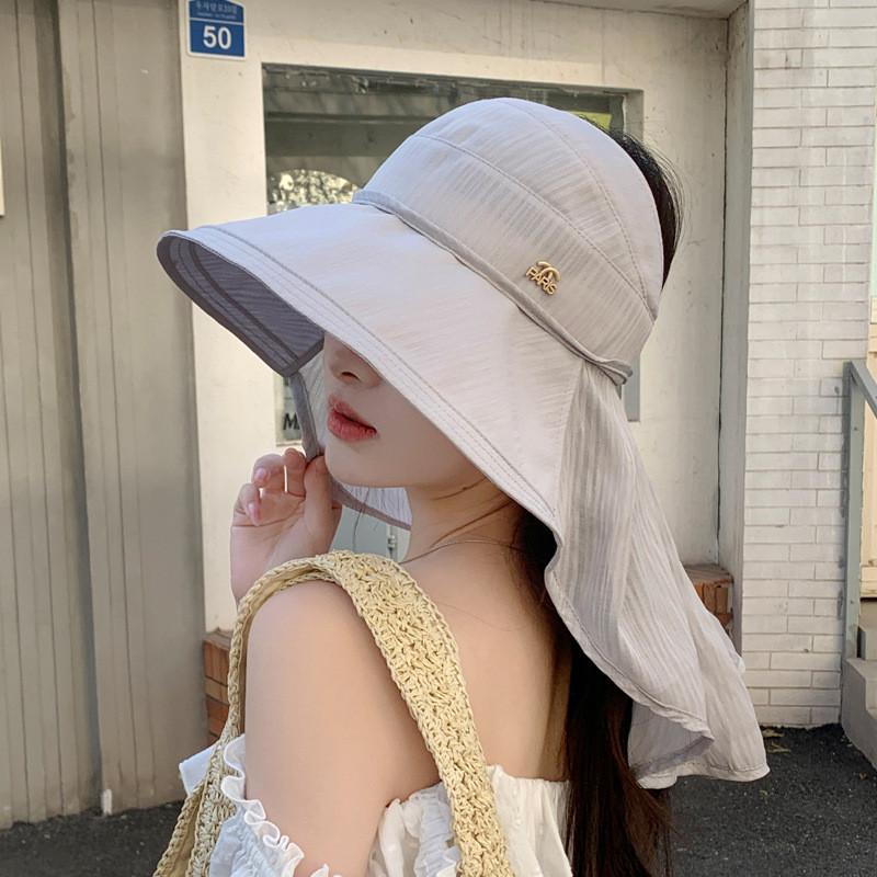 Outdoor Sun Protection Hat With Wide Brim For Women Summer Uv Blocking Stylish Fashion
