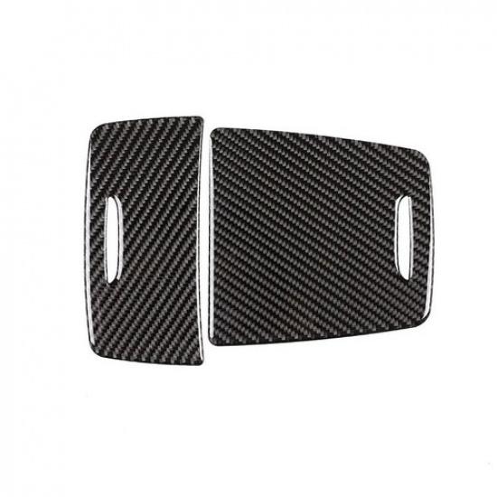 Carbon Fiber Middle Console Cover Trim Fit for Mercedes Benz A GLA CLA 2013-18