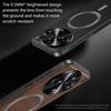 For Vivo X100 Case Magnetic Elegant Leather Wear-Resistant Lens Fully Covered Non-Slip Grip Edge Cover Shell