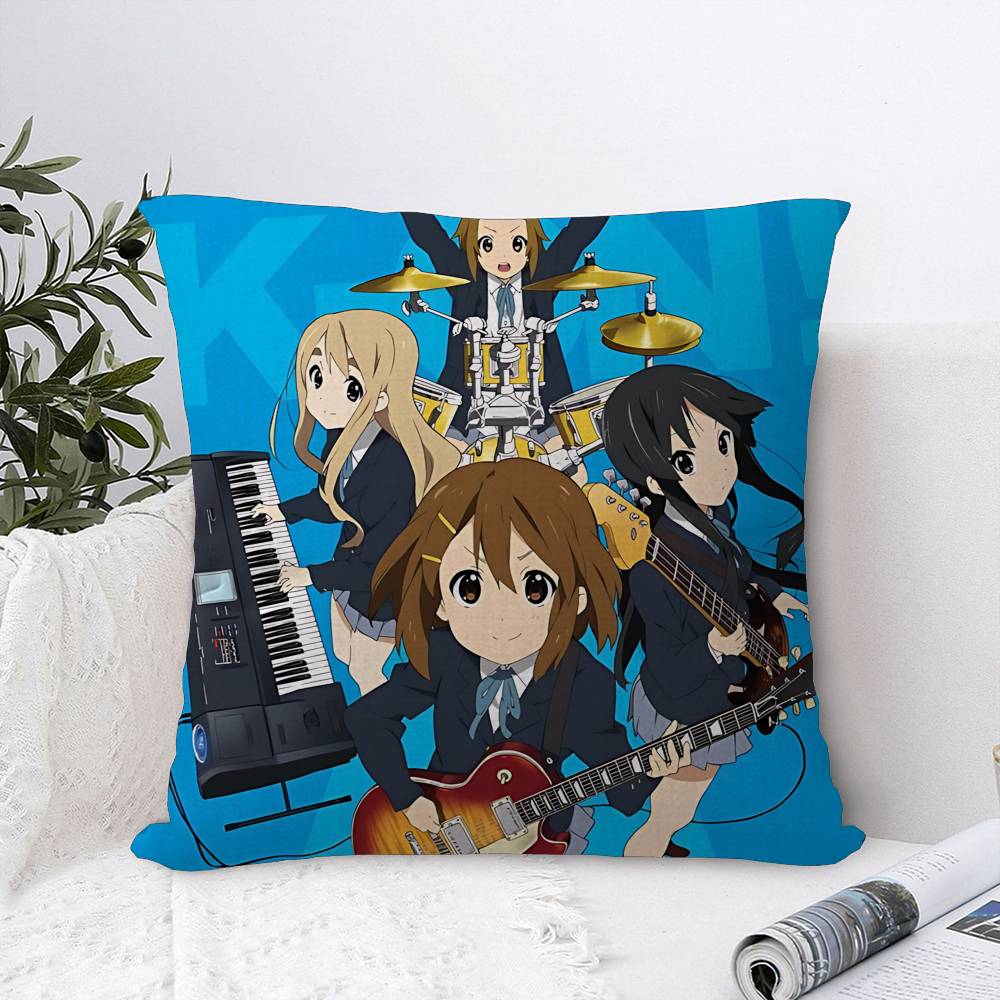 Japan Classic Anime Music K-On Pillow Cover Sofa Cushion Cover Home Room Decoration Children Gift