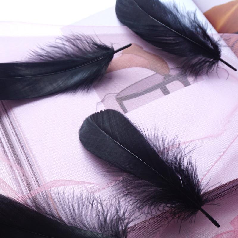 50Pcs Macaron Colored Feather Decorative Goose Feather Large Medium Floating Dream Net Gift Box Filled With Bouquet Diy Handmade Materials