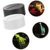 4Pc Night LED Light Lamp Base Remote Control USB Cable Adjustable 7 Colors Decorative Lights for Room Restaurant Officce