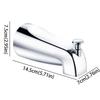 Durable Bathtub Faucet Spout Zinc Zinc Zinc Alloy Pull Type Faucet Diverter Faucet  Easy Installation
