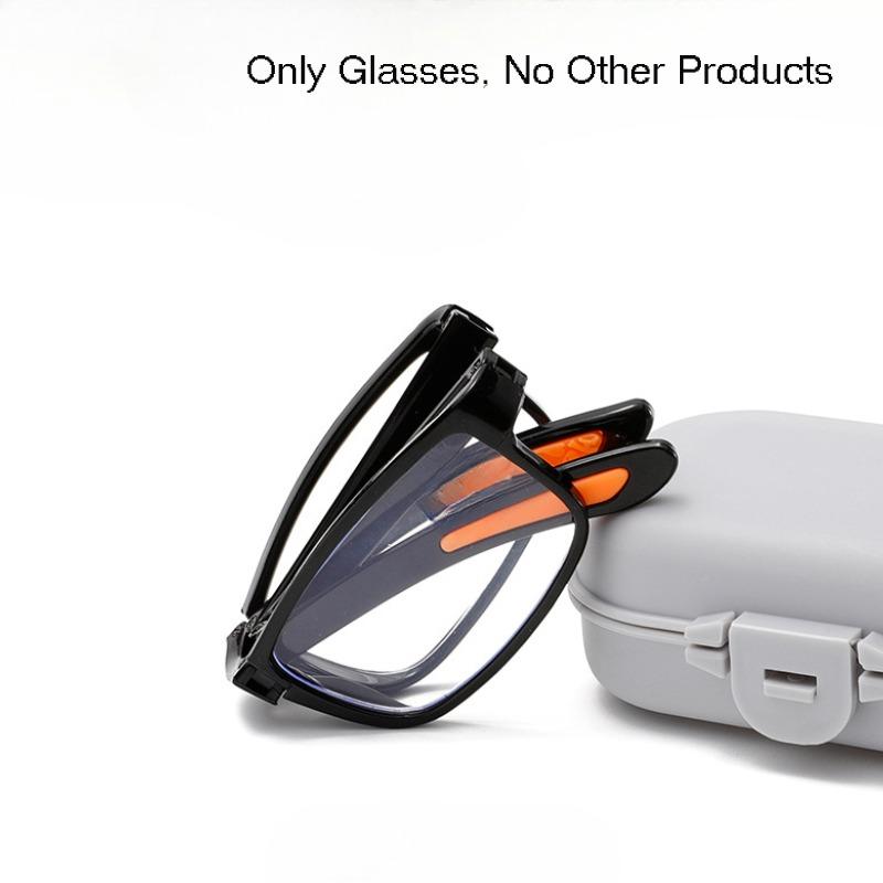 

Складные очки для чтения с защитой от синего света, мужские и женские, высокой четкости, карманные, портативные, полнокадровые, для пресбиопии + 300 degrees чёрный