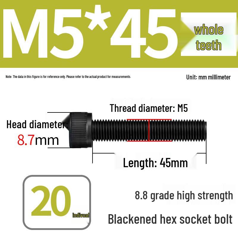 8.8 High-Strength Socket Head Cap Screw Bolt (M4-M20)