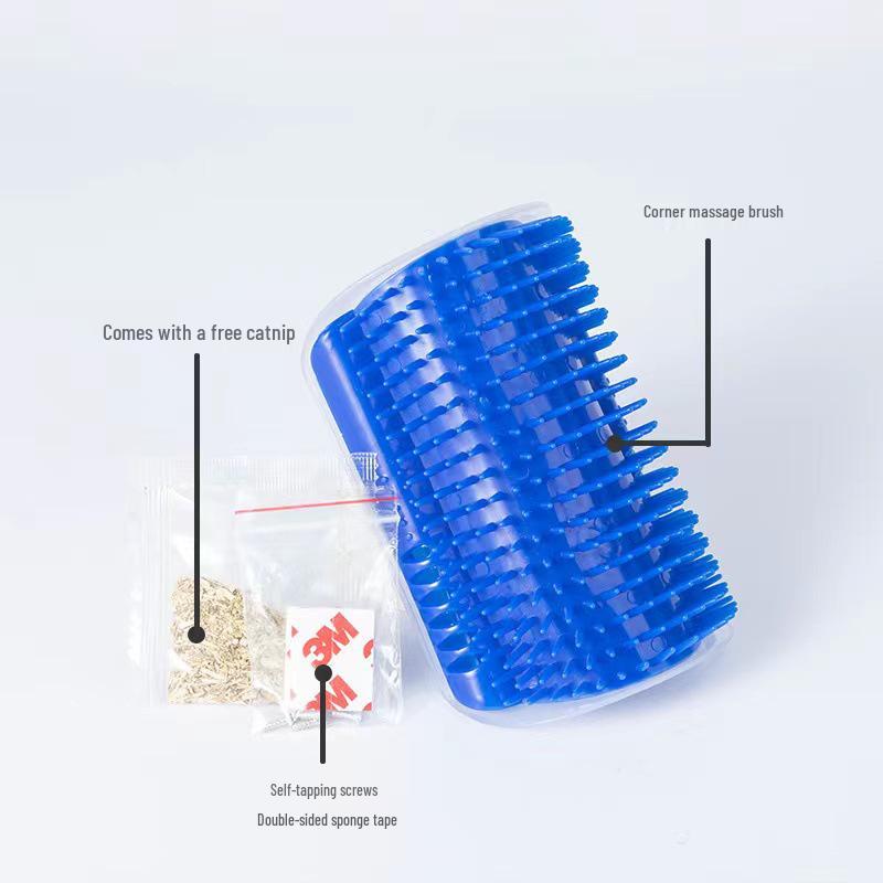 Cat Corner Brush and Hair Remover Scratcher - Pet Supplies Comb Artifact