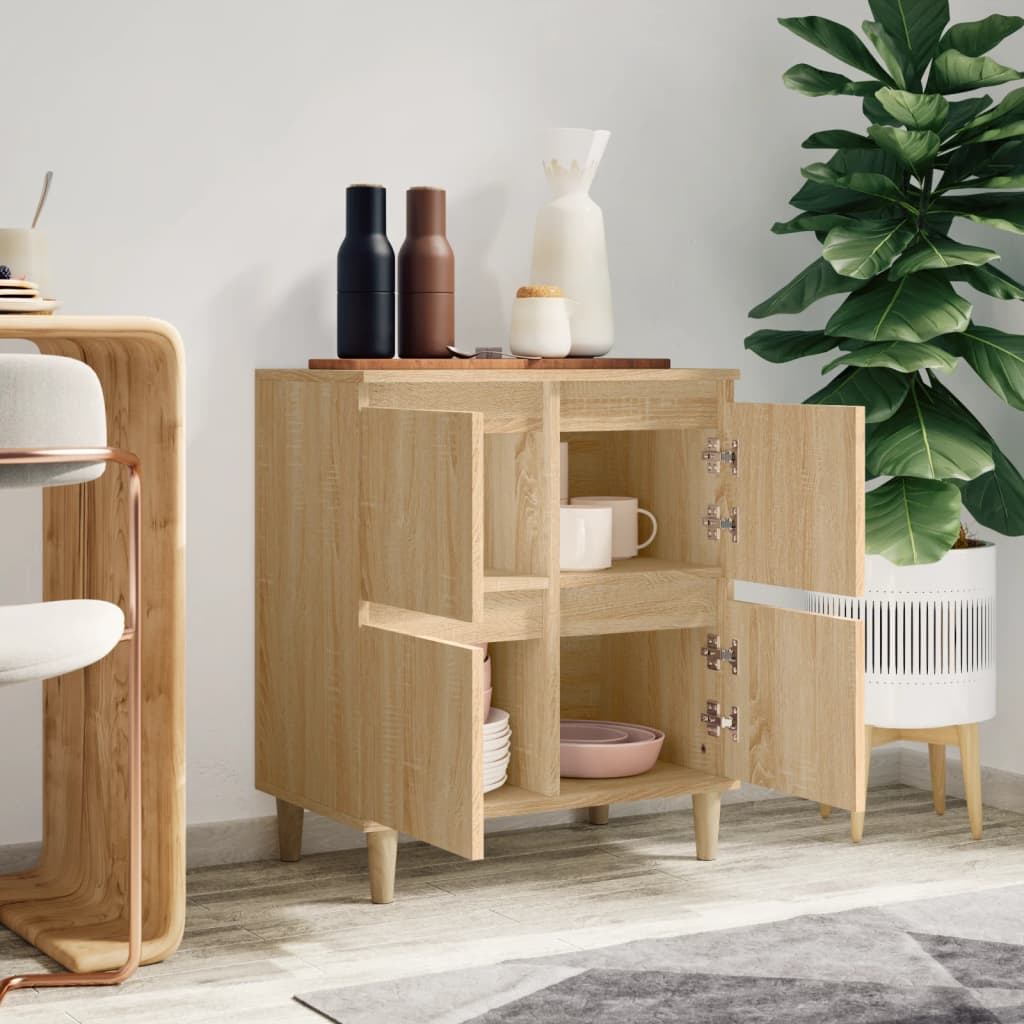 Vidaxl Chest of Drawers, Sonoma Oak, 60X35X70 Cm, Wood-Based Material