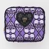 ANNA SUI Square Pouch (Purple  Approx. 11cm X 13cm X 5cm) Heart Print Women's Accessory Case 000151-0004-01