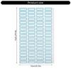 50 Sheets Writeable Labels Adhesive Sticker Jams Label Small Blank Sticker Sticker for Home School Office