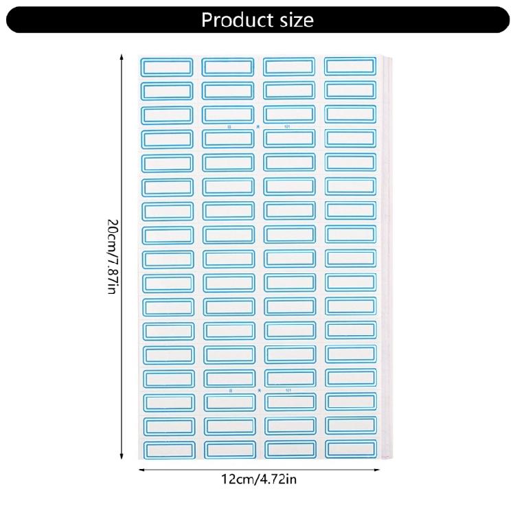 50 Sheets Writeable Labels Adhesive Sticker Jams Label Small Blank Sticker Sticker for Home School Office