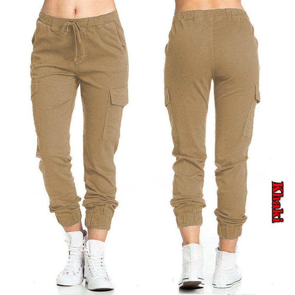 Donna Coulisse Elastico Vita Leggings Pantaloni Casual Stretch Tasche  Laterali Pantaloni Lunghi acquista in modo economico — spedizione gratuita,  recensioni reali con foto — Joom