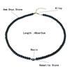 Nuova Collana Iniziale da Uomo 6mm Onice Pietra Naturale Collare Choker Hiphop Rock Collana Accessori Collo Nome Iniziale Colar Collana da Uomo