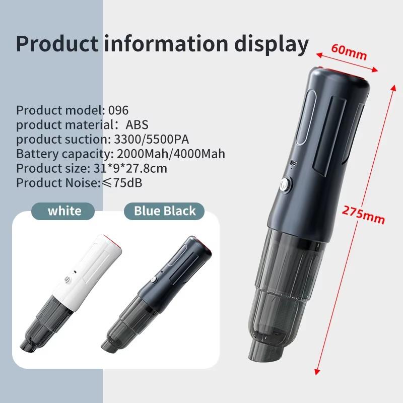 Car Handheld Brushless Vacuum Cleaner Wireless Dust Collector for Suction And Blowing Locomotive Mounted Vacuum Cleaner