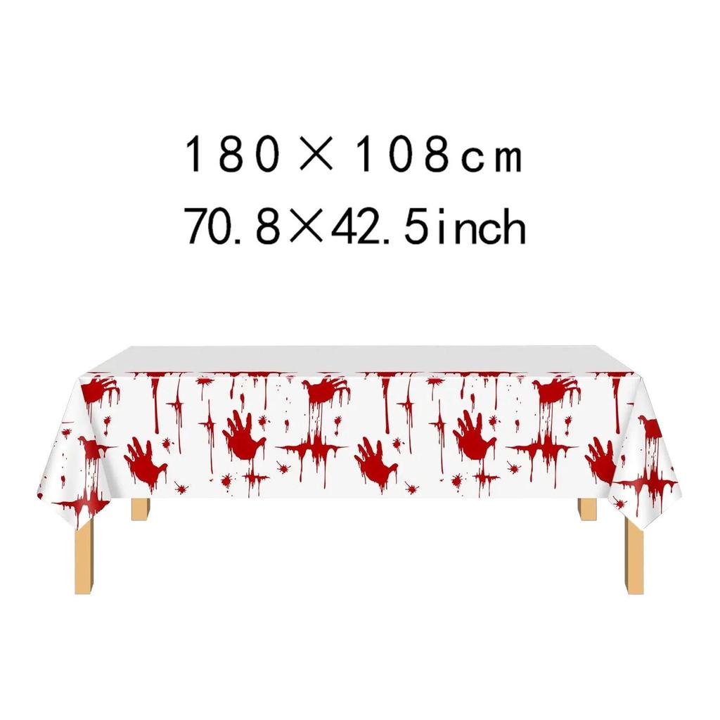 Halloween Character Waterproof PE Tablecloth for Indoor Party Decoration
