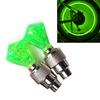 2PCS Wheel Spoke Tire Valve Cap for Bike Bicycle Motorcycle Car Gemstone Skull Shape Neon LED Light Lamp Bulb Polychrome