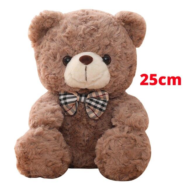 25/35 cm Kawaii Teddybär Plüsch Kissen Spielzeug Schöne Schleife - Knoten Bären Spielzeug Gefüllte Weiche Tier Puppen Kinder Mädchen Weihnachten Valentinstag Geschenk