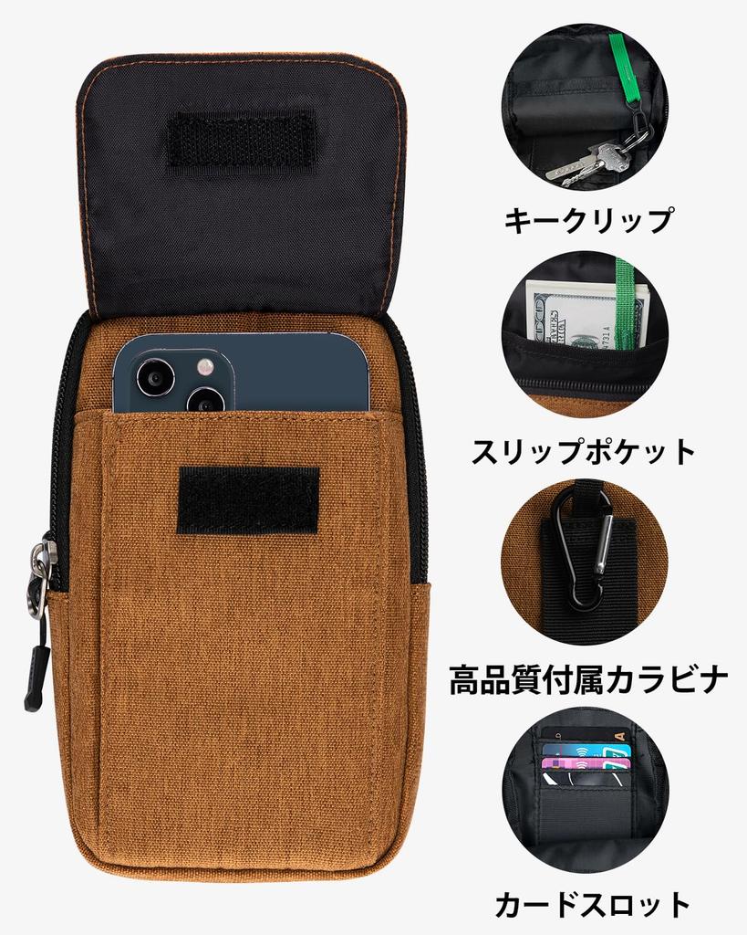 Waterfly Smartphone Belt Shoulder Bag for Small Smartphone Shoulder Mini Shoulder Smartphone Shoulder Mobile Phone Waist Pouch with Perfect for