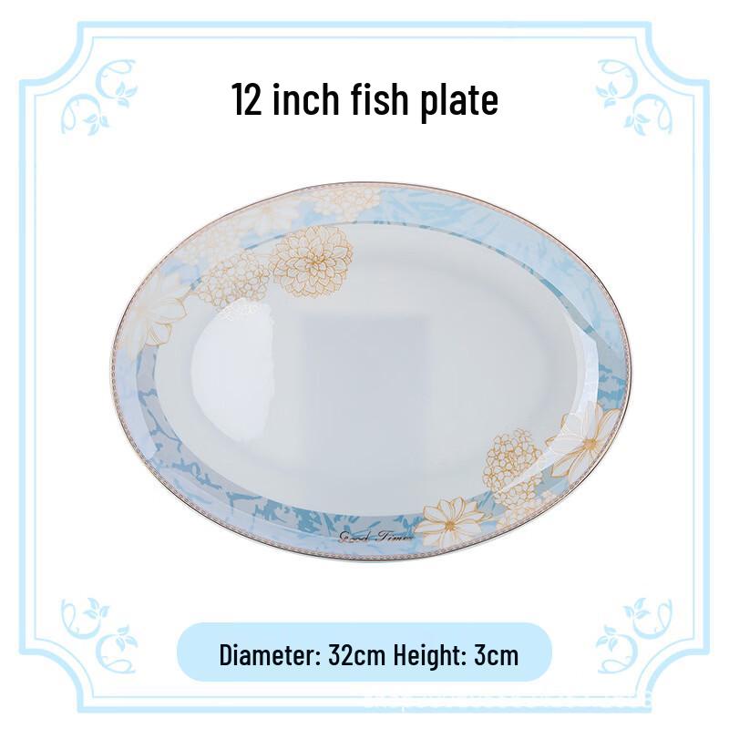 ChuYiQi Jingdezhen Bone China Dinnerware Set