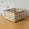 Woven Storage Bin Large Capacity Organiser Basket For Toy Cosmetics Jewelry Book Small Items Living Room Bedroom Dresser