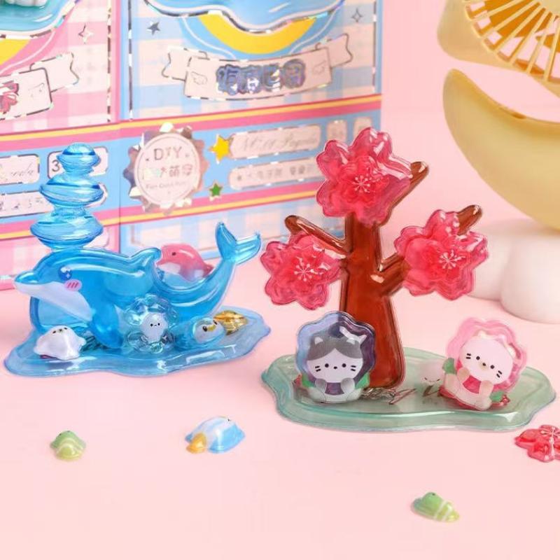Cartoon 3D Relief Stacking Toy Stickers Cute Diy Handmade Ornament Kids Reward Stickers For Scrapbooking Journal Crafts