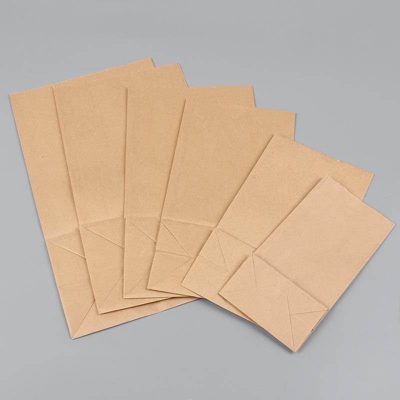 200PCS kraft paper bags holiday gift bags sandwiches bread candy party packaging paper bags takeout bags food bags