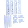 4Set Integrated Fridge Door Plastic Mounting Bracket Fixing Slide Kit for Freezer Refrigerator Door Shelf Rail for Refrigerator