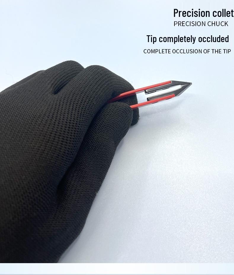 Precision Ceramic & Stainless Steel Angled Tweezers & Comb for Eyebrows & Eyelashes