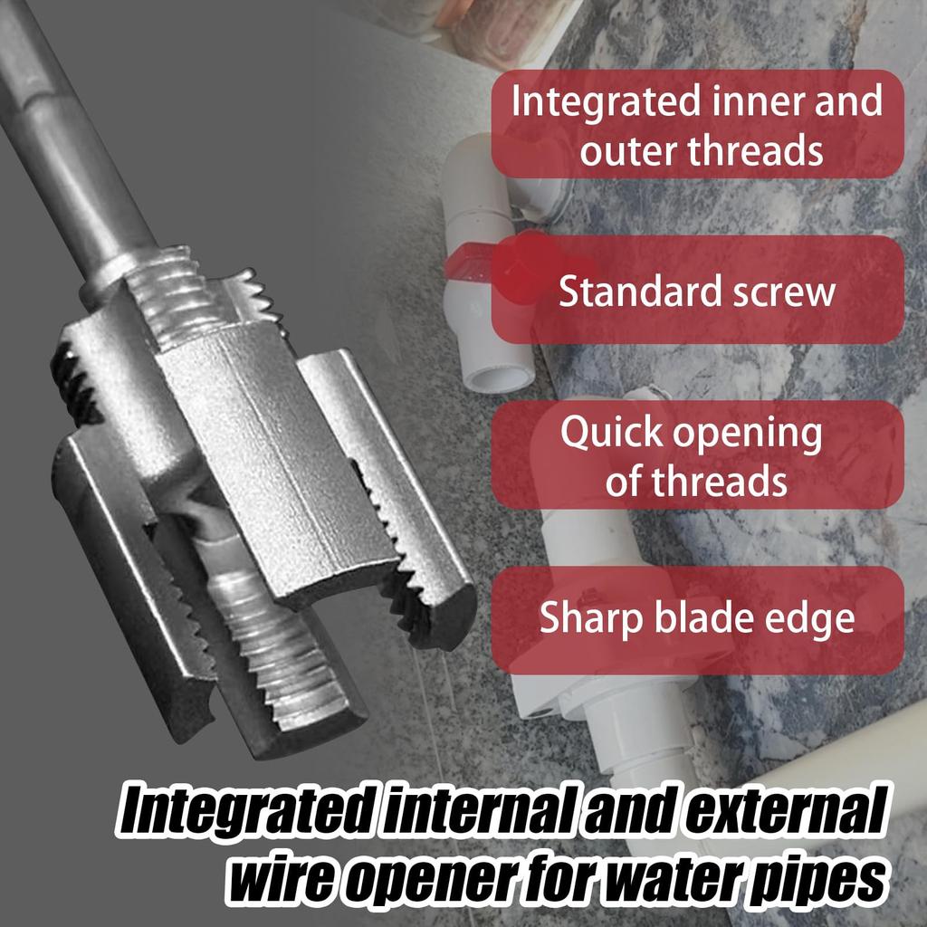 Pipe Thread Cutting Tools, Integrated Internal And External Pipe Threading Tools, Electric Drills Compatible With PVC Pipe Threader Kits