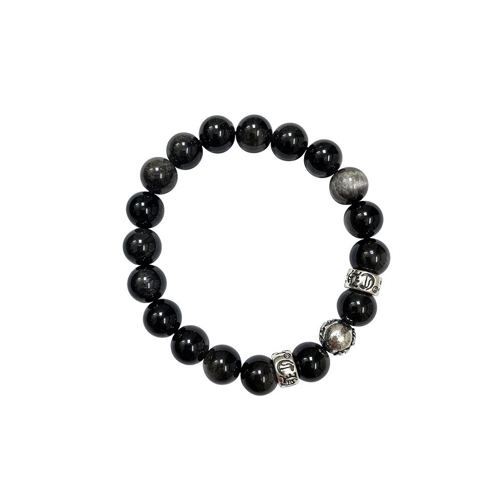 Bransoletka Kroxin ze Złotego Obsydianu Pixiu: Szczęśliwe Koraliki Biżuteria Mody dla Par