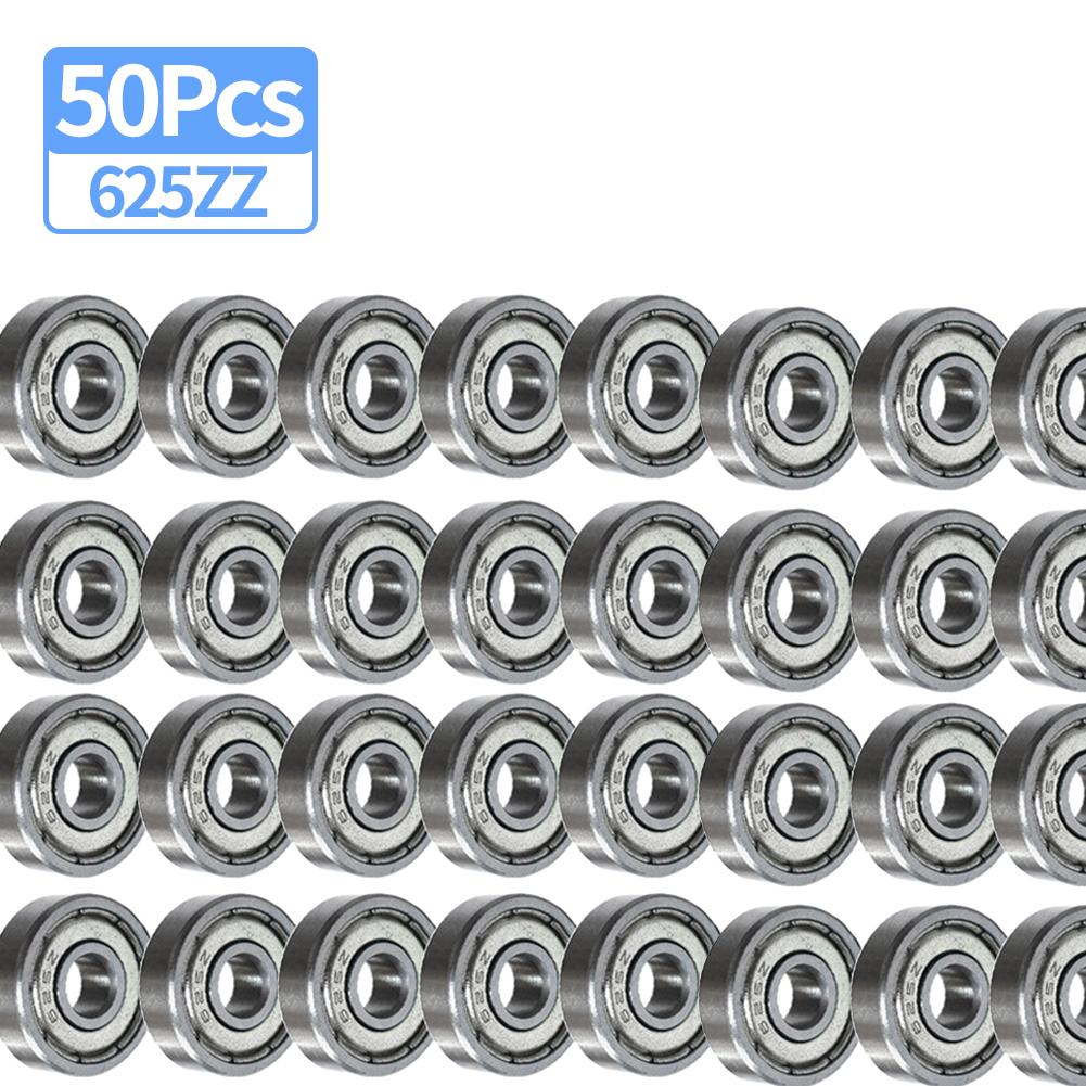 100/50 Pezzi 5x16x5mm 625ZZ Cuscinetto a Sfere Doppio Scudo Minatura Acciaio ad Alto Carbonio Singola Fila Cuscinetti per Skateboard Scooter