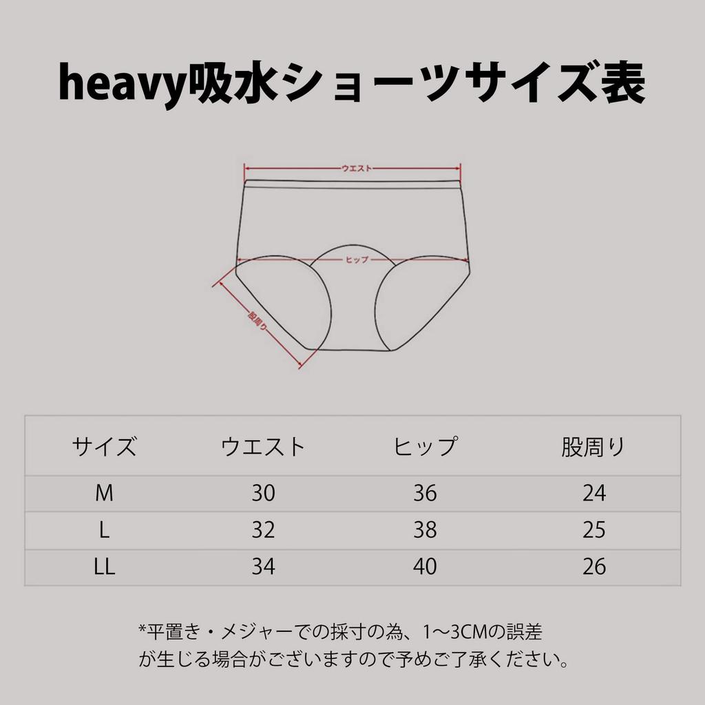 Menstrual Absorbent High Sanitary Menstrual Light Incontinence for Heavy Flow Days Size LL [BEST DOING] Shorts, Waist, Pants, Seamless, Discreet,