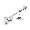 Single-tube Trumpet Electric Horn Chrome Air Horn Loudspeaker Kit 150dB 12V/24V Universal for Train